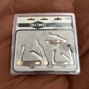 Multi-Tool Knife Set - Brown and Silver